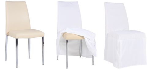 Dekorační ozdobné návleky pro židle. Návlek ypro židle ROSANA