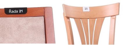 Čalouněné židle a stoly pro kulturní domy 