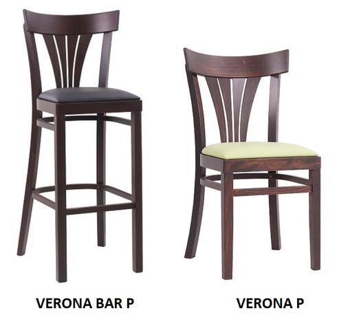 Barové židle do restaurace s čalouněním.