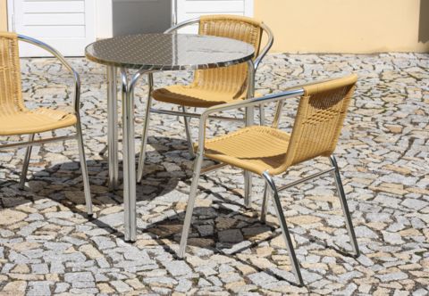 Zahradní hliníkové stoly IRENA D70 Zahradní stoly hliníkové IRENA