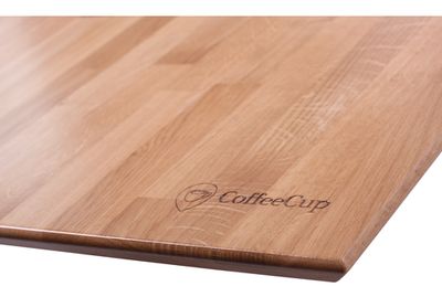 Laserové vypálení loga do desky stolu Logo laser vypálit deska stolu