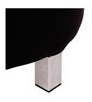 Taburet lze opatřit nerez nohama.