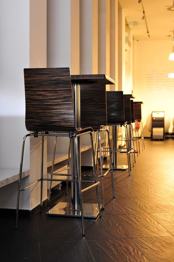 Kovové barové židle