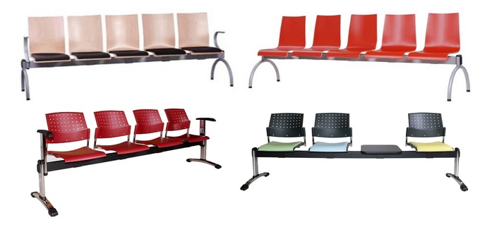 Kovové lavice do čekáren