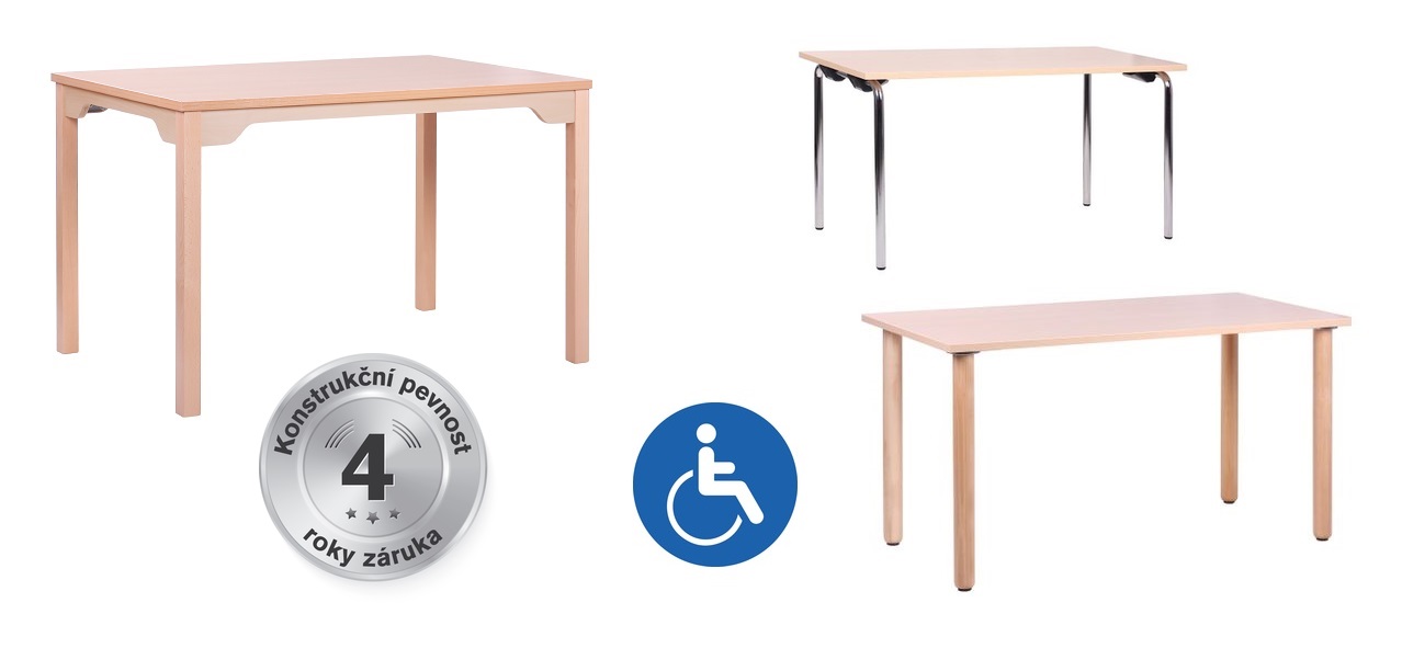 Stoly pro seniory a invalidy