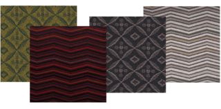 Potahová látka s geometrickými tvary