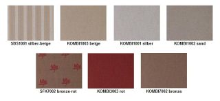 Potahové látky určené pro barevné kombinace