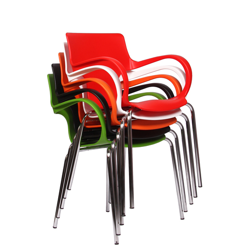 Kovová plastová židle Flores