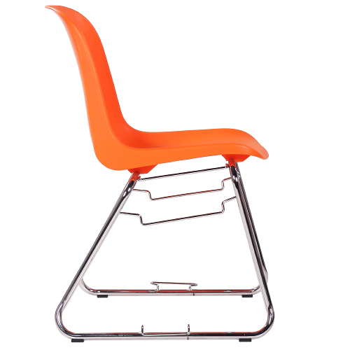 Plastová židle PAULA s možností stohování kovová kostra