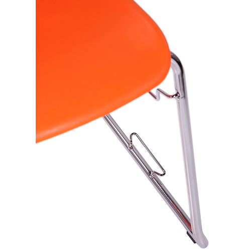 Plastová židle PAULA s možností stohování kovová kostra