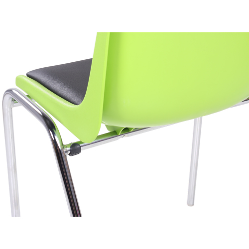 Plastové židle PAULA P s čalouněným sedákem