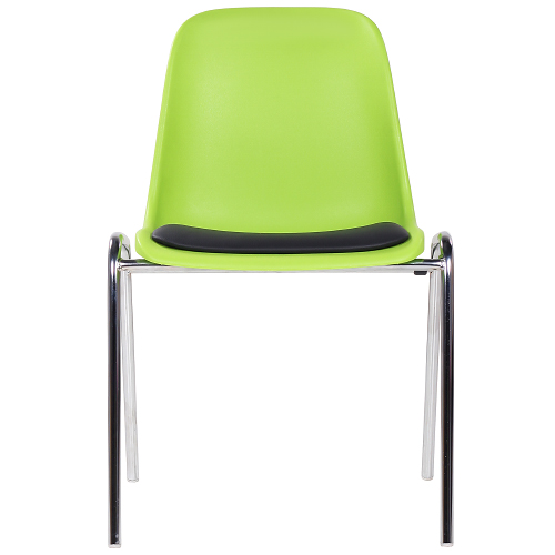 Plastové židle PAULA P s čalouněným sedákem