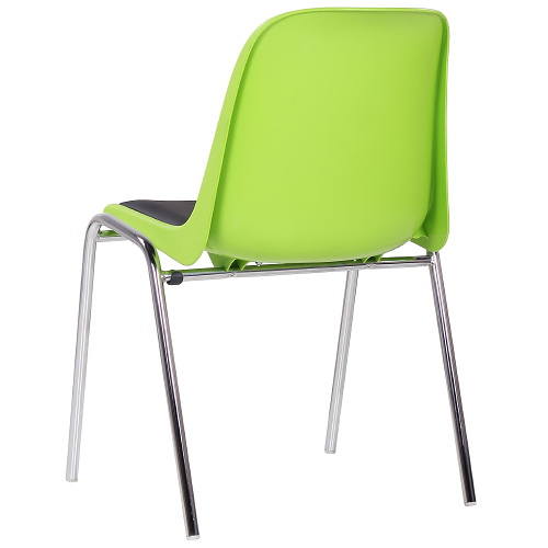 Plastové židle PAULA P s čalouněným sedákem