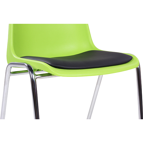 Plastové židle PAULA P s čalouněným sedákem