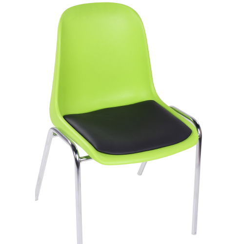 Plastové židle PAULA P s čalouněným sedákem