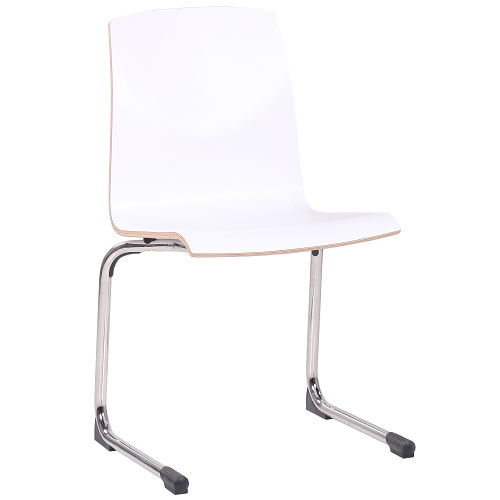 HPL skořepinové židle GREGOR možnost položení na stůl a stohování