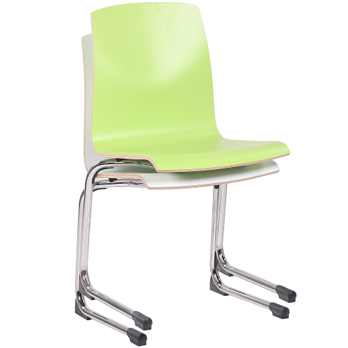 HPL skořepinové židle GREGOR možnost položení na stůl a stohování