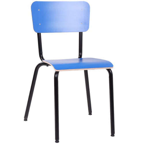 Kovové židle  LEXI s HPL úpravou v retro stylu