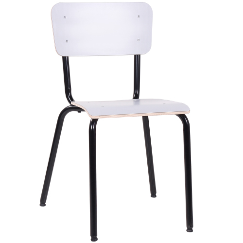 Kovové židle  LEXI s HPL úpravou v retro stylu