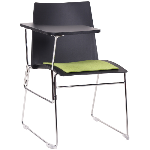 Kovové židle ARIS SEMINAR pro praváky s psací podložkou sklapovací odnímatelnou