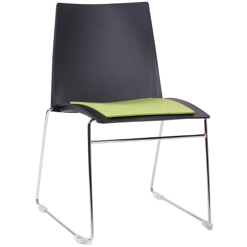 Kovové židle ARIS SEMINAR pro praváky s psací podložkou sklapovací odnímatelnou