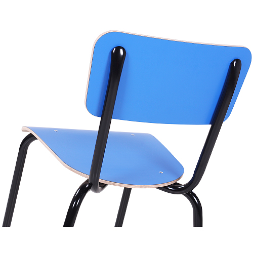 Kovové židle  LEXI s HPL úpravou v retro stylu