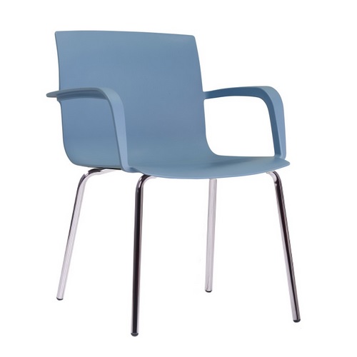 Plastové židle ALINA s kovovou konstrukcí