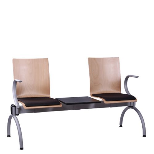 Kovové lavice do čekárny se stolem COMBISIT TC42T