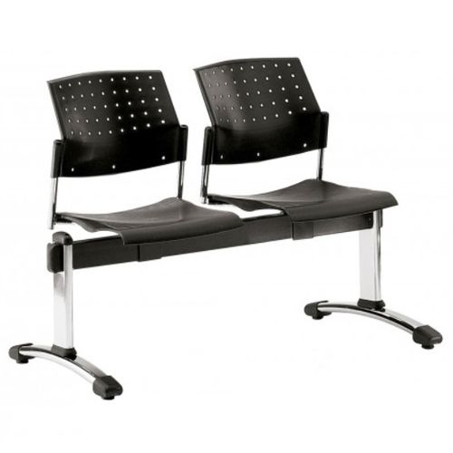 Kovové lavice do čekáren SIMO 2 plastový sedák