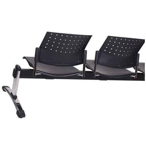 Kovové lavice do čekáren SIMO 2 plastový sedák