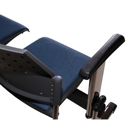 Kovové lavice do čekáren SIMO 2 plastový sedák