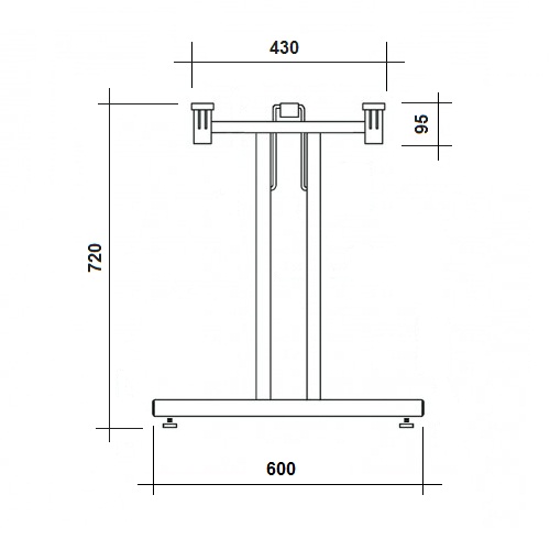 Skládací stoly MTC xxx25 sklapovací