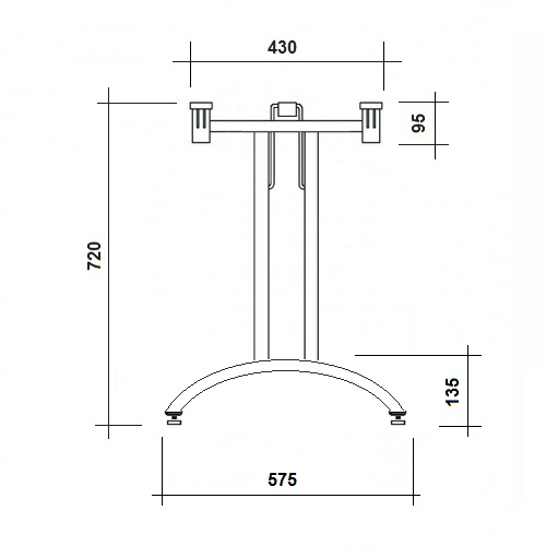 Sklopné stoly MBC xxx25 skládací