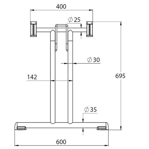 Skládací stoly MTC xxx65 sklapovací