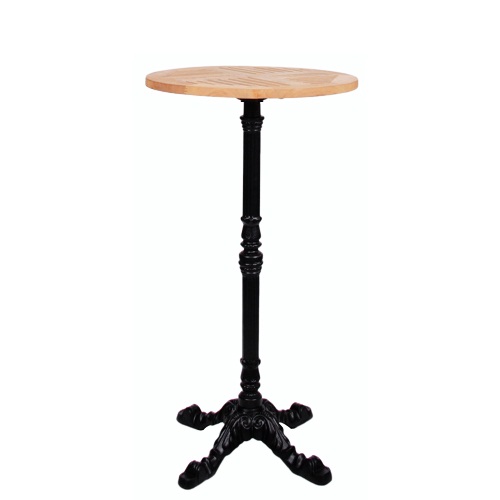 Kovový barový stůl LEON 4 BAR TEAK D60-25