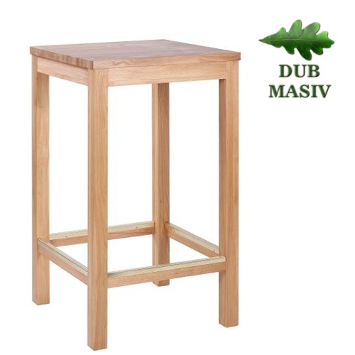 Barové stoly ARMANDO BAR dub masiv více rozměrů