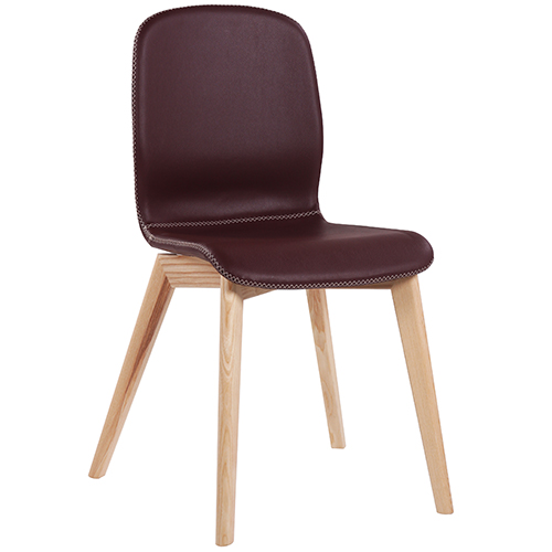 Dřevěná židle s čalouněným sedákem GLAMOUR UP W