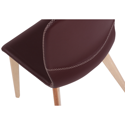 Dřevěná židle s čalouněným sedákem GLAMOUR UP W