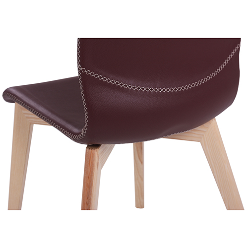 Dřevěná židle s čalouněným sedákem GLAMOUR UP W