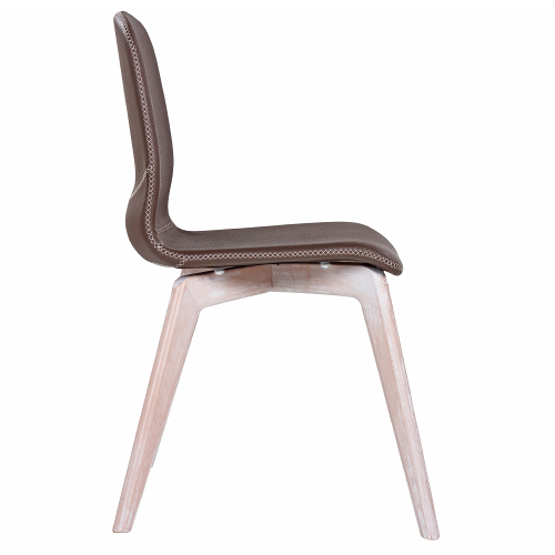 Dřevěná židle s čalouněným sedákem GLAMOUR UP W