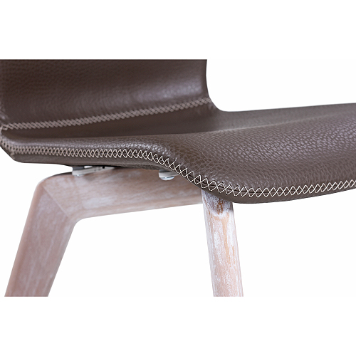 Dřevěná židle s čalouněným sedákem GLAMOUR UP W