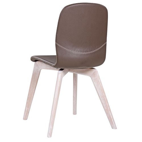 Dřevěná židle s čalouněným sedákem GLAMOUR UP W