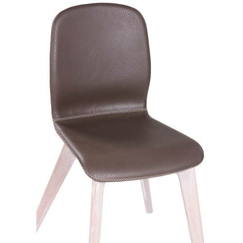 Dřevěná židle s čalouněným sedákem GLAMOUR UP W