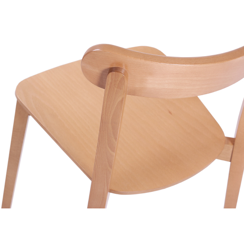 Dřevěné bistro židle LUKE s možností stohování