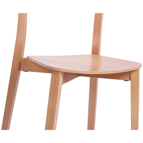 Dřevěné bistro židle LUKE s možností stohování