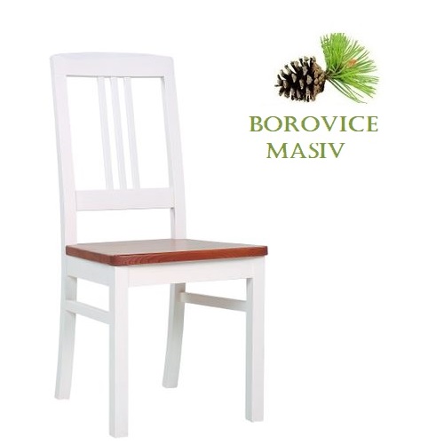 Dřevěná židle ROBBIE 3 z masivní borovice pro restaurace