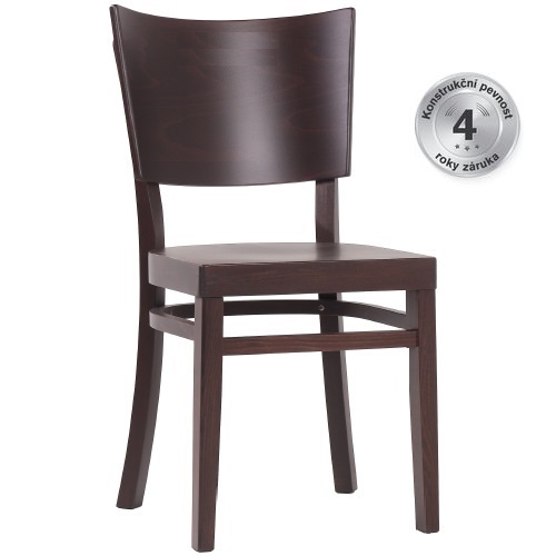 Dřevěné židle LINETTA S dřevěný sedák