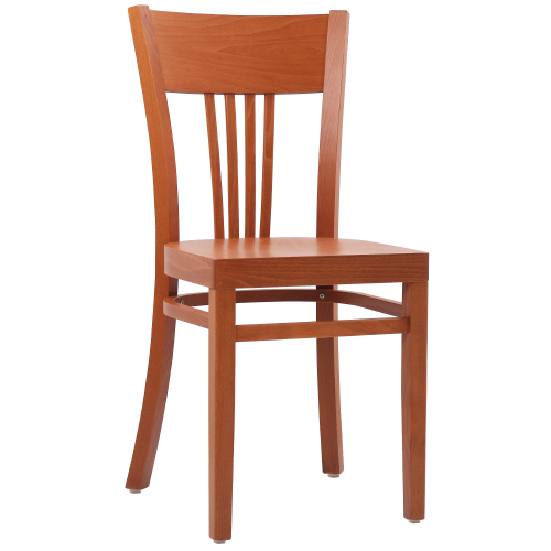 Dřevěné restaurační židle KAREN dřevěný sedák