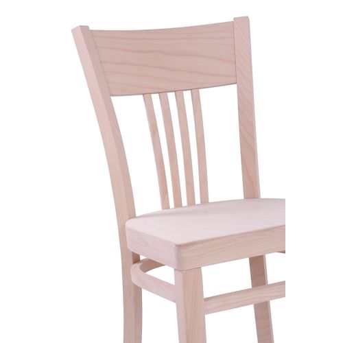 Dřevěné restaurační židle KAREN dřevěný sedák