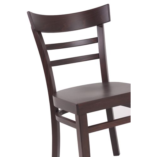 Dřevěné restaurační židle MARONA S dřevěný sedák